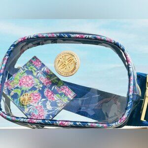 Lilly Pulitzer Clear Belt Bag & Card Holder